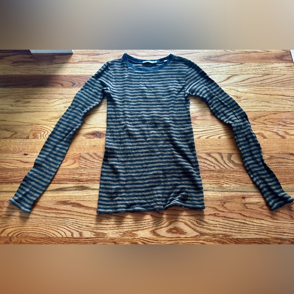 Vince Striped Sweater - Pima Cotton - Medium